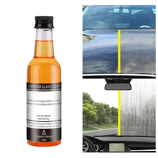 Powerful Windshield Cleaner & Oil Film Remover for Both Home and Car Use