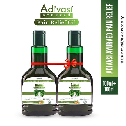 Adivasi Ayurved Pain Relief Oil 100ml(Pack Of 2) ⭐️⭐️⭐️⭐️⭐️ (14,34,758+ (1.4 Million )Positive Reviews