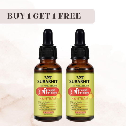 AYURVEDIC RAMBAN MULTI-BENEFIT NABHI OIL - BUY 1 GET 1 FREE