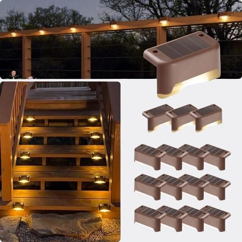 Solar Deck Lights Outdoor  Pack Of 4 & 8