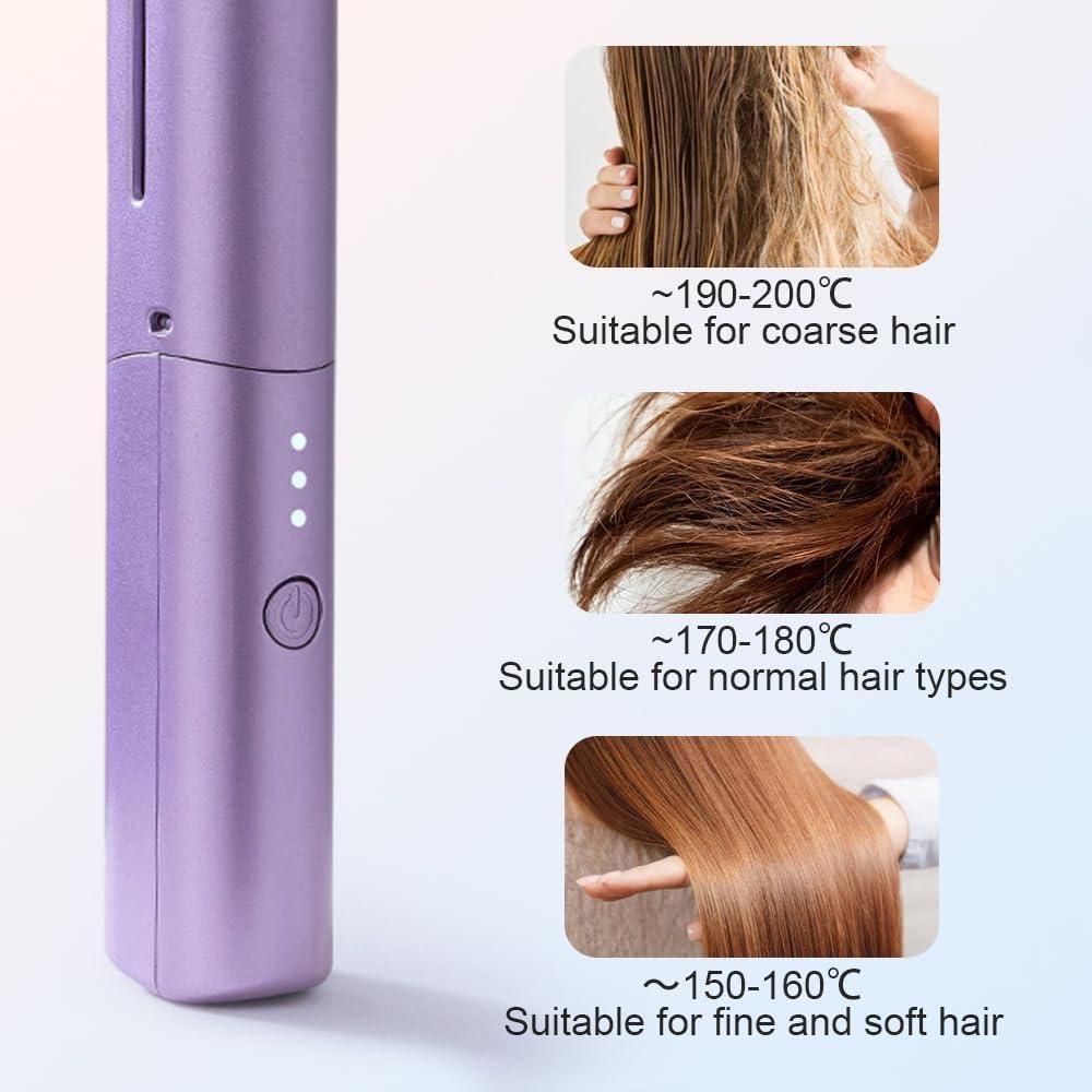 Portable Cordless Hair Straightener (Premium Quality)