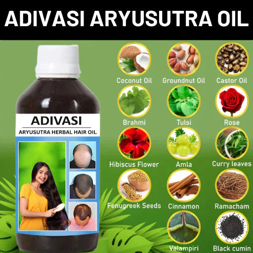 ADIVASI HERBAL HAIR OIL (BUY 1 GET 1 FREE)