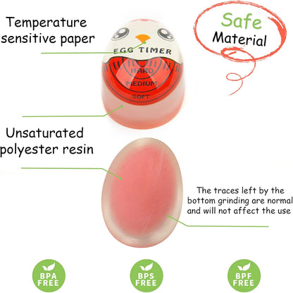 Egg Timer | Soft Hard Boiled Egg Timer That Changes Color When Done | No BPA, Certified